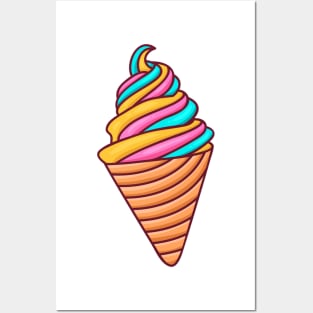 Ice Cream Cone Posters and Art